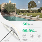 JEAREY 7.5FT Patio Umbrella Outdoor Market Umbrella - Image 5