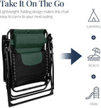 Best Choice Products Oversized Padded Zero Gravity Chair, Folding Outdoor Patio - Image 7