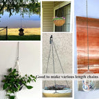 YINGFENG 236 Inch Black Metal Hanging Chains and Hanging Basket Hooks Set - Image 7