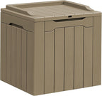 Greesum 31 Gallon Resin Deck Box All Weather Outdoor Storage Boxes by BuynowfromGreesum