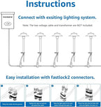 SUNVIE 3W Low Voltage Pathway Lights Wired Landscape Path Lights Outdoor Low - Image 6