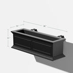 Veradek Brixton Series Plastic Railing Planter - Image 2