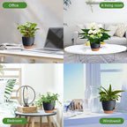 Plant Pots Pack of 5, 7/6.5/6/5.5/5 Inch Self Watering Planters - Image 6