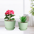7/6.2/5.5/5/4.5/4 inch Plant Pots, 6 Pack Flower Pots - Image 6