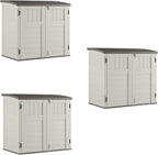 Suncast 3 Pack 34 Cu Ft Capacity Horizontal Outdoor Storage Shed by Suncast