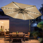 wikiwiki 10ft Solar LED Patio Umbrella - Image 9