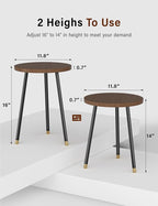 Plant Stand Indoor 2 Pack: Adjustable Wood 16 Inch Plant Stand - Image 2