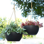 12 Inch 2 Pack Large Hanging Planters - Image 3