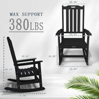 Oversized Rocking Chair Set of 4, Outdoor Rocking Chair - Image 3