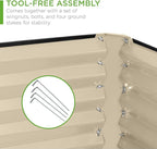 Best Choice Products 6x3x2ft Outdoor Metal Raised Garden Bed, Deep Root Box - Image 5
