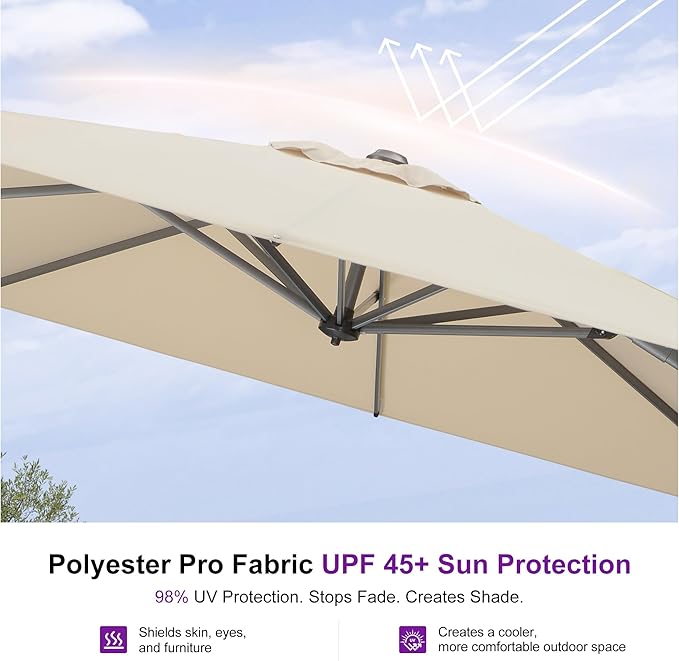PURPLE LEAF 9 Feet Patio Umbrella - Image 5