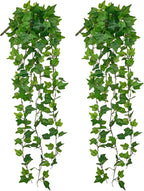 Hollyone 2pcs Artificial Hanging Plants 31" Fake Ivy Vine Faux Ivy Leaves by Hollyone