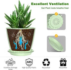 6 Pack 6 Inch Indoor Plant Pots - Image 4