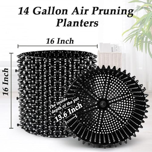 14 Gallon Air Pruning Planters, Plastic Pots - Image 2