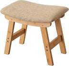 Foot Stool, Bamboo Small Sofa Foot Rest Under Desk, Extra Seating - Image 7