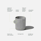 Veradek Demi Series Demi 6" Planter w/Tray - Image 2