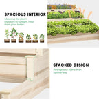 VIVOSUN 3-Tier Wooden Raised Garden Bed, Outdoor Wood Planter Kit - Image 6