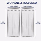 PureFit Outdoor Curtains for Patio Waterproof Weatherproof, UV Resistant - Image 6