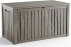 180 Gallon Outdoor Deck Box, Lockable Waterproof Outdoor Storage Boxes by MAIUSCOLI