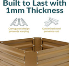 Sunnydaze 11.75" H Raised Metal Garden Bed - Image 2