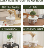 Small Plant Stand Kitchen Display Stand 10 inch Plant Holder Plant Stool Round - Image 4