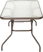 Flash Furniture Tory 31.5" x 55" Rectangular Tempered Glass Metal Table - Image 6