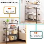 SORCEDAS Plant Stand Indoor Outdoor Plant Shelf 4 Tier Metal Corner Flower - Image 4