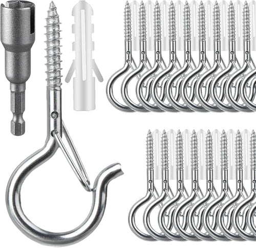 36 PCS Q-Hanger Hooks, Screw Hooks by FSAH