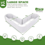 A ANLEOLIFE 3-Pack 12X3X1.5ft & 81x81x18 in Deep Root Galvanized Raised Garden - Image 5