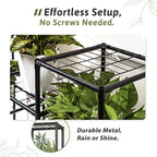 Metal Plant Stand Outdoor 63" Tall Plant Shelf - Image 5
