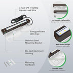GKOLED 4-Pack Replaceable 6.8" LED Hardscape Lights, Low Voltage Retaining Wall - Image 5