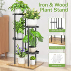 iDavosic.ly 4 Tier Plant Stand Indoor Outdoor, Tiered Corner Multiple Flower - Image 4