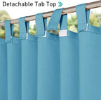 NICETOWN 2 Pieces Exterior Lanai Outdoor Curtainss - Image 3