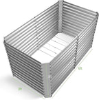 Land Guard 6x3x3ft Rectangular Galvanized Raised Garden Beds, Large-Capacity - Image 2