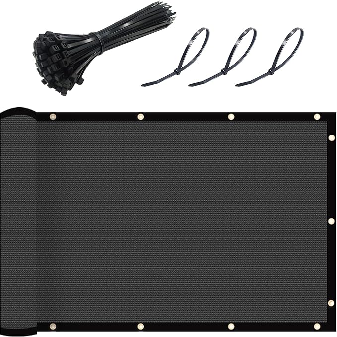UPGRADE Fence Privacy Screen 8' x 25' Fence Commercial Shade Cover by UPGRADE