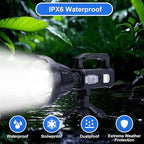 Rechargeable Spotlight Flashlight, Peascat 3, 000L Lumens LED Handheld Spot - Image 6