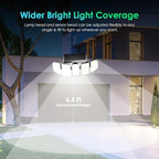 Solar Outdoor Lights, Flood Light Motion Sensor & Dusk to Dawn, Solar - Image 5