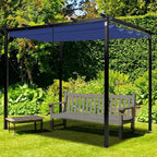 10' X 10' Pergola Shade Cover for Outdoor Retractable Durable Fabric Canopy - Image 7