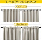 NICETOWN 2 Panels Fixed Outdoor Curtains - Image 3