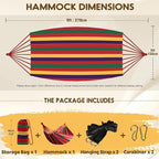 ANYOO Cotton Hammock Portable Camping Hammocks - Image 2