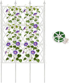 5.25FT Garden Trellis for Climbing Plants Outdoor, Metal Wall Trellis Climbing by DEVISEFUN