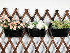 6 Pack Metal Hanging Planter for Outdoor Plants, 10 Inch Black Fence Planters - Image 2