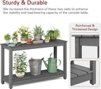 Stoog All-Weather Console Table, 2-Tier Patio Console Table Outdoor - Image 5