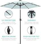 Best Choice Products 7.5ft Outdoor Solar Market Table Patio Umbrella - Image 5