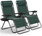 Nestl Zero Gravity Chairs Set of 2, Patio Lounge Chair Outdoor by Nestl