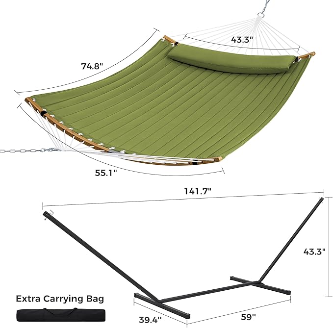SUPERJARE Curved-Bar Hammock - Image 8