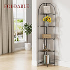 Crofy Foldable 5 Tier Corner Shelf, Metal Corner Plant Stand - Image 2
