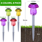 Solar Lights Outdoor, 8 Pack Mushroom Lights Outside Waterproof, Solar Powered - Image 3