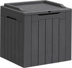 Greesum 31 Gallon Resin Deck Box All Weather Outdoor Storage Boxes by BuynowfromGreesum