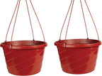 The HC Companies 12 Inch Euro Hanging Planters, Lightweight UV-Resistant by TheHCCompanies